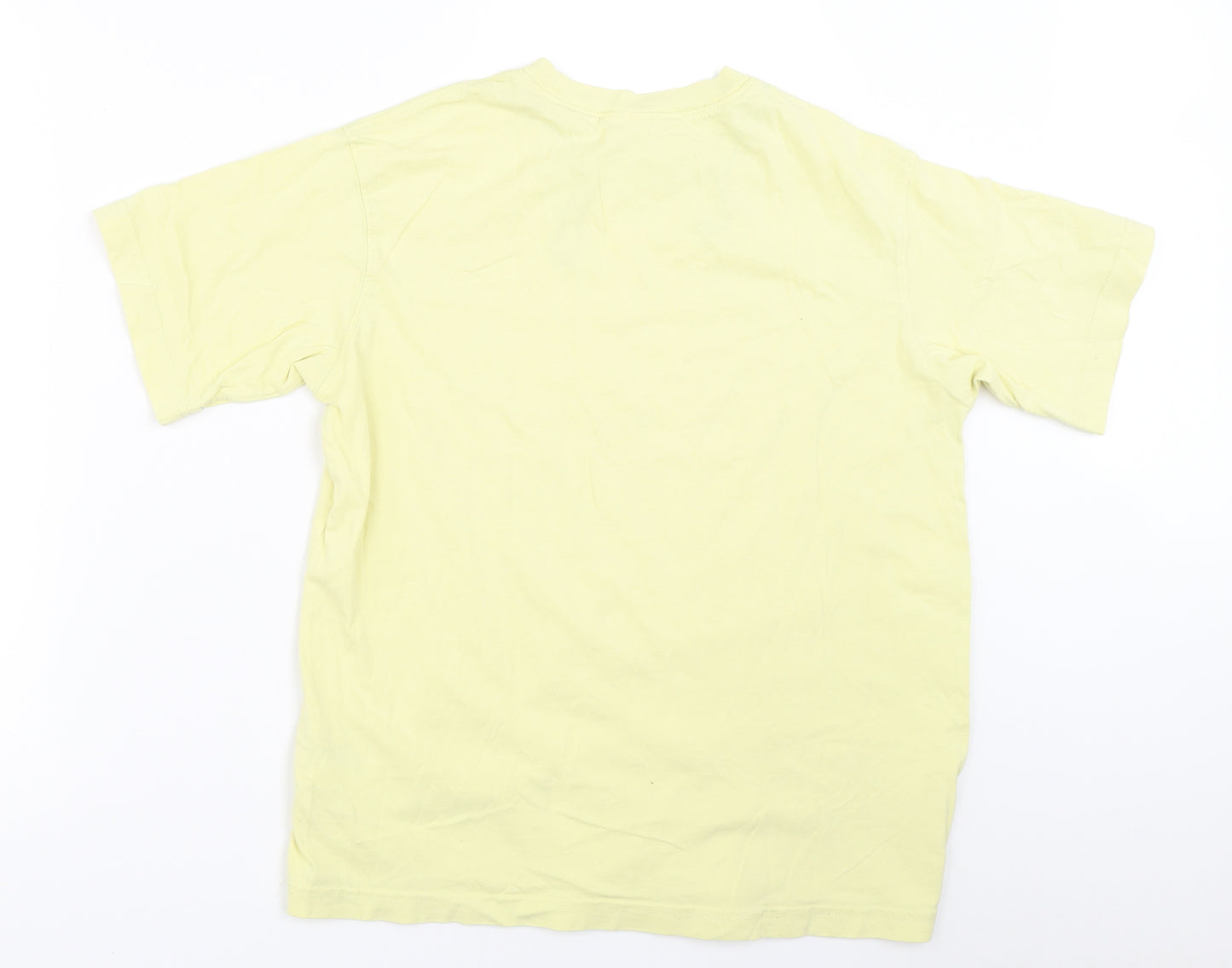 H&M Womens Yellow   Basic T-Shirt Size XS