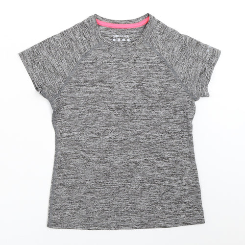 Matalan Girls Grey   Basic T-Shirt Size 8-9 Years