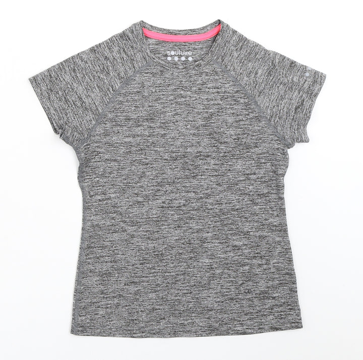 Matalan Girls Grey   Basic T-Shirt Size 8-9 Years