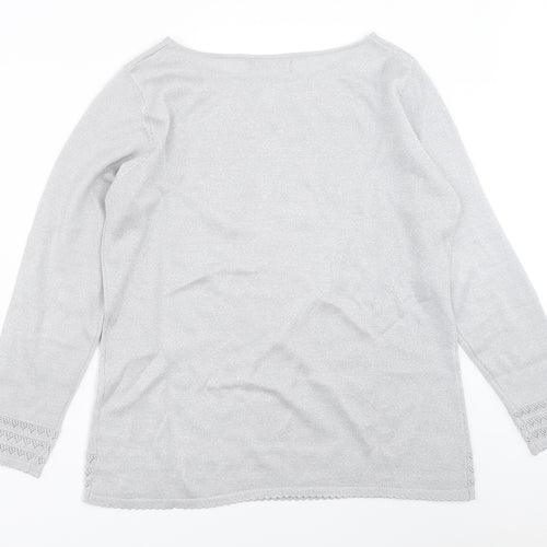 Bonmarché Womens Grey   Pullover Jumper Size S