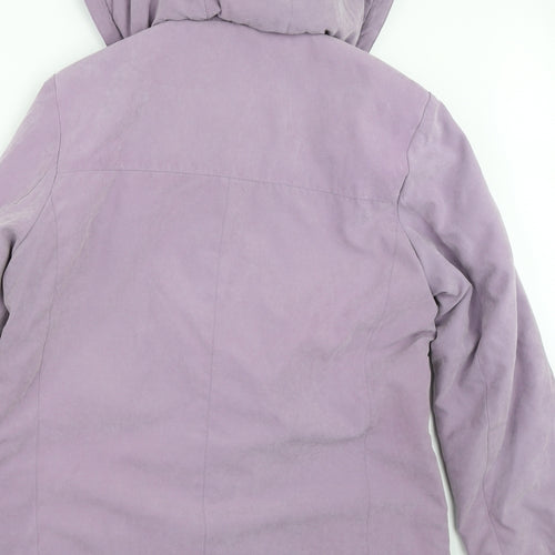 EWM Womens Purple   Overcoat Coat Size 12