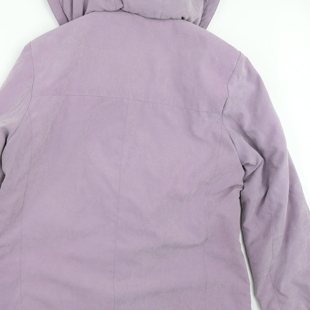 EWM Womens Purple   Overcoat Coat Size 12