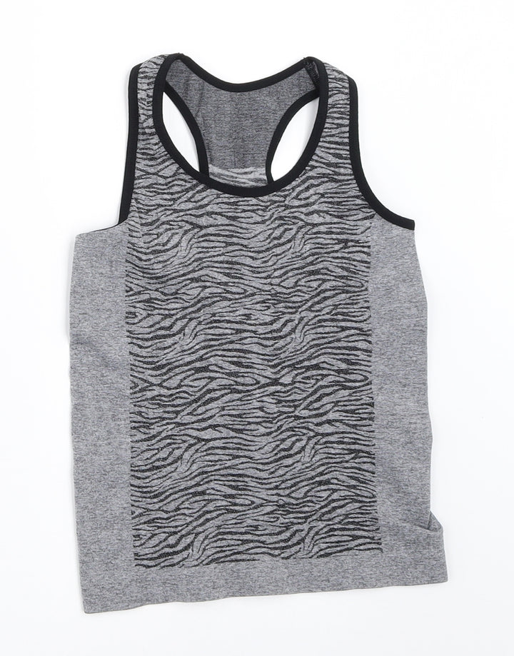 Primark Girls Grey Basic Tank Size 9-10 Years