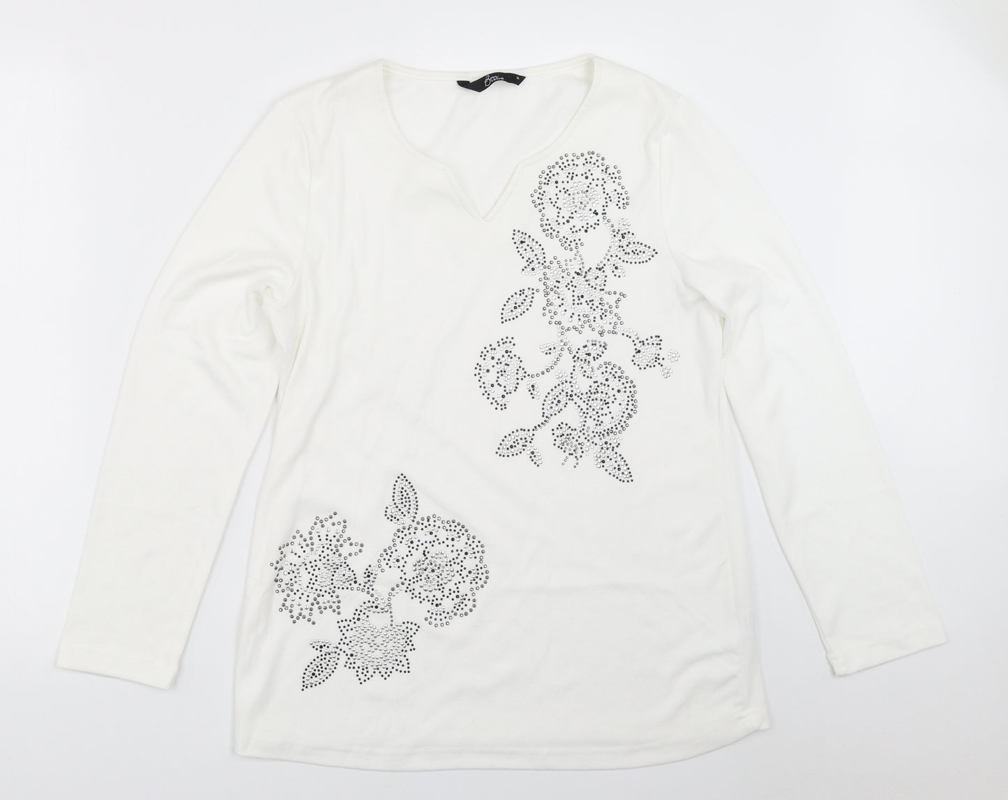 BM Womens White   Basic T-Shirt Size M