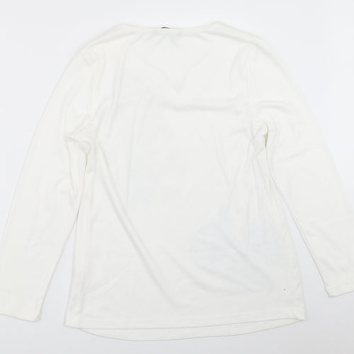 BM Womens White   Basic T-Shirt Size M