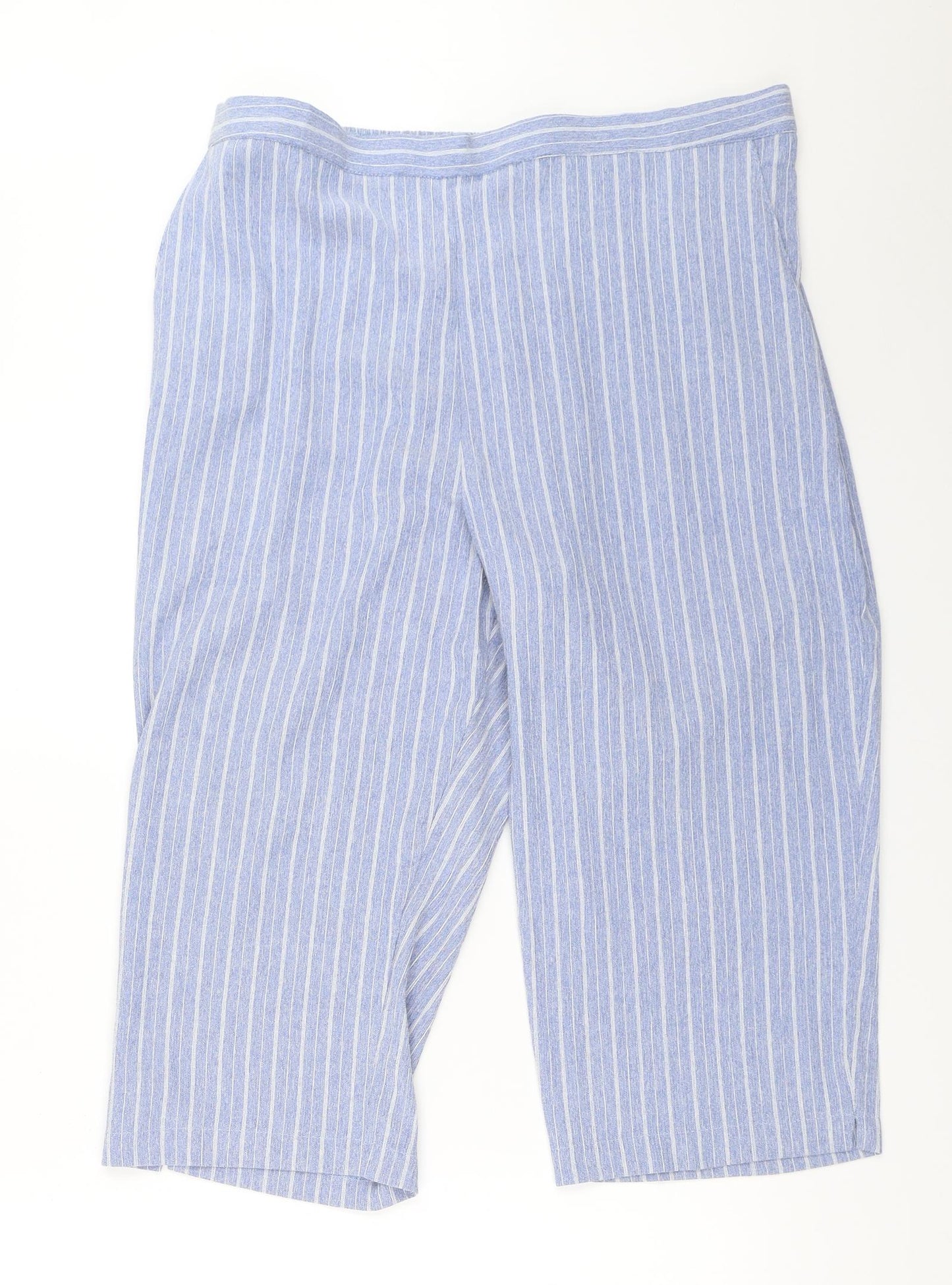 Dixie Womens Blue   Cropped Trousers Size 34 in L20 in