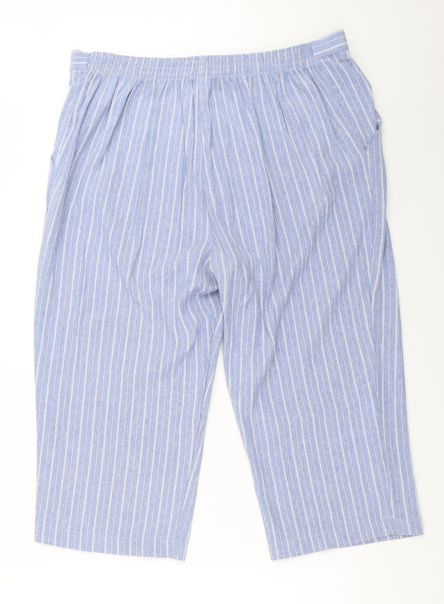 Dixie Womens Blue   Cropped Trousers Size 34 in L20 in