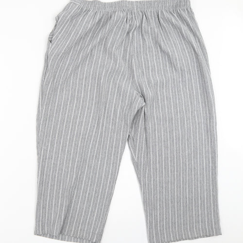 Preworn Womens Grey   Cropped Trousers Size 32 in L20 in