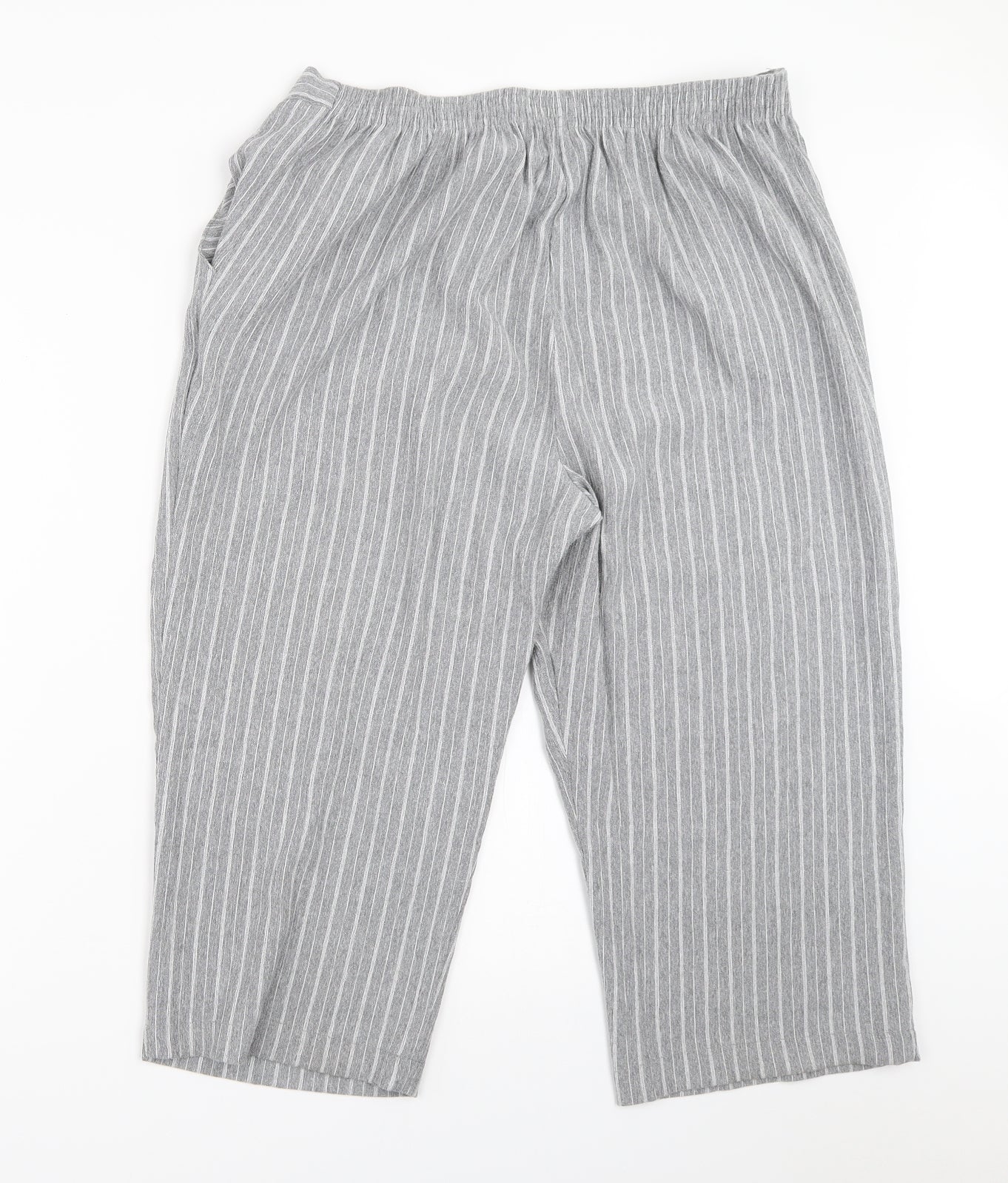 Preworn Womens Grey   Cropped Trousers Size 32 in L20 in