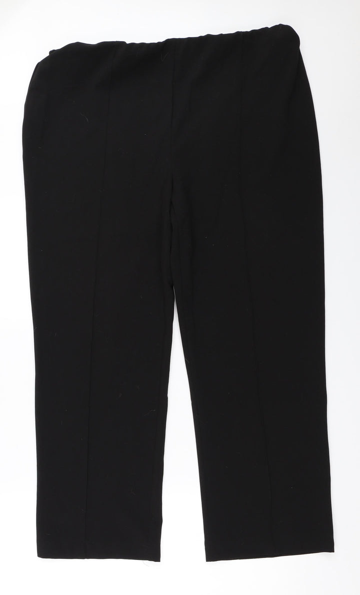 EWM Womens Black   Trousers  Size 18 L28 in