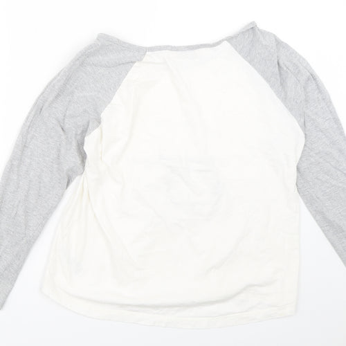 Dorothy Perkins Womens Grey Solid  Top Pyjama Top Size M