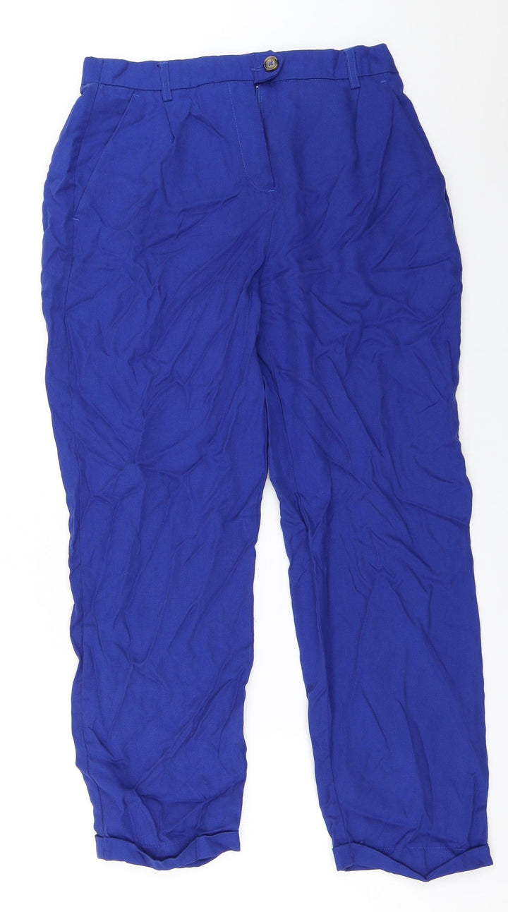 Vera Moda Womens Blue Trousers Size 36 L26 in