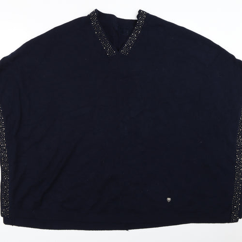 Preworn Womens Blue   Cape Jumper One Size