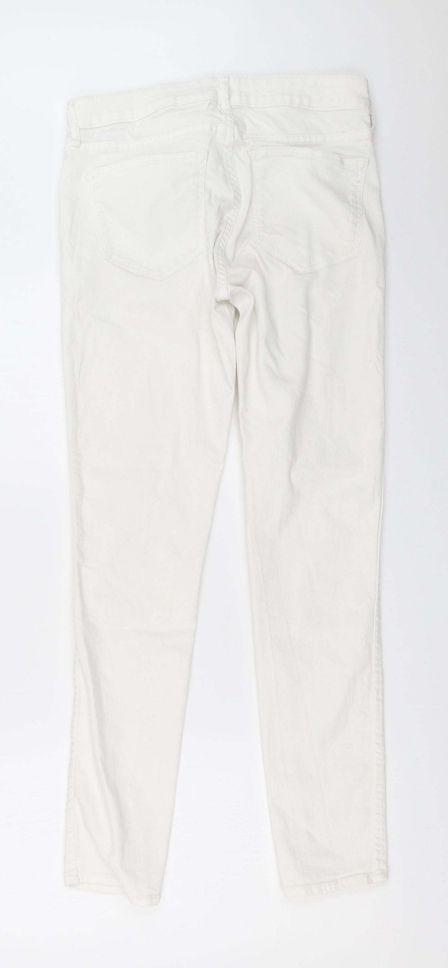 H&M Womens White   Skinny Jeans Size 28 in L28.5 in
