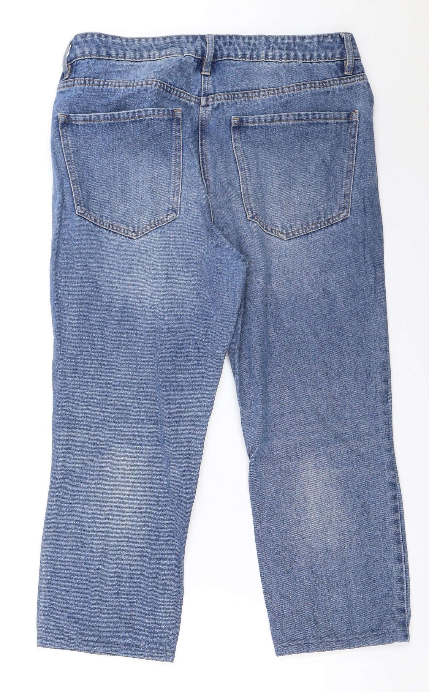 NEXT Womens Blue  Denim Straight Jeans Size 12 L22 in