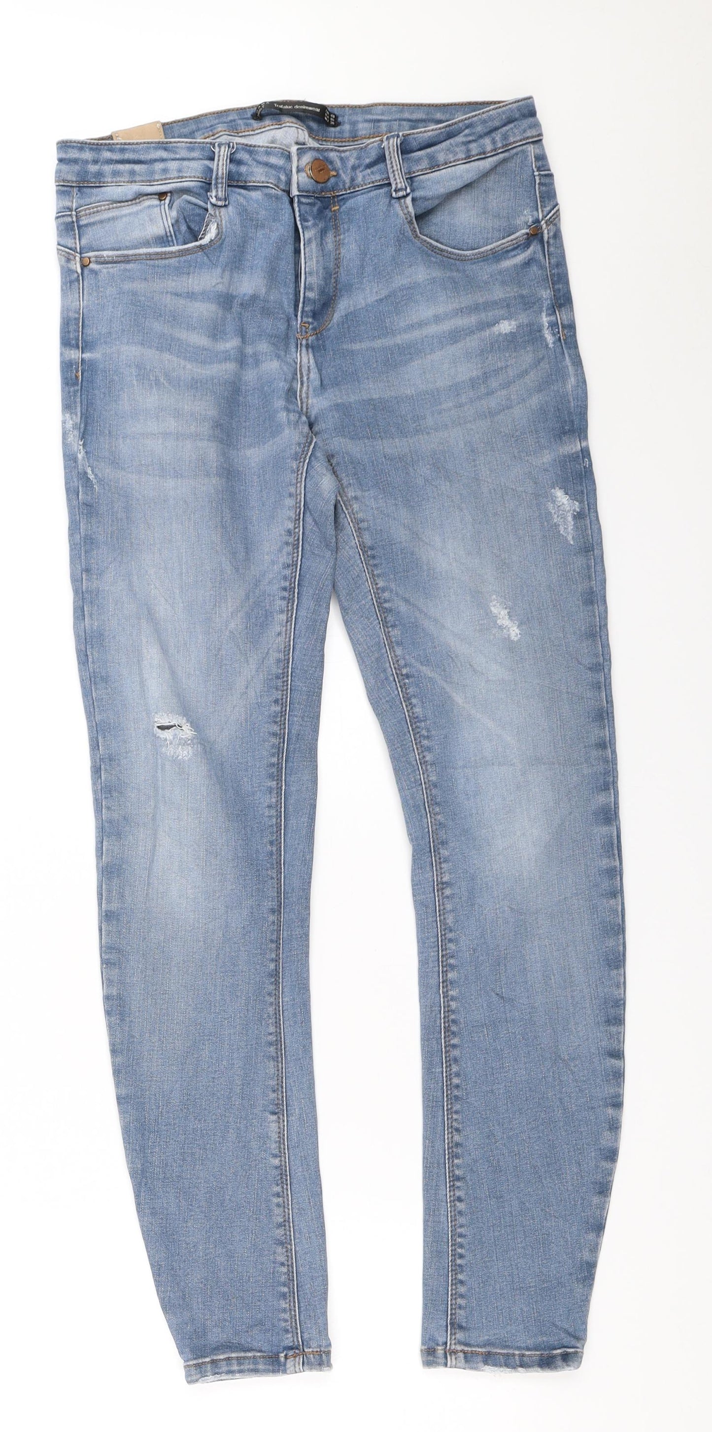 Zara Womens Blue   Skinny Jeans Size 40 L27.5 in