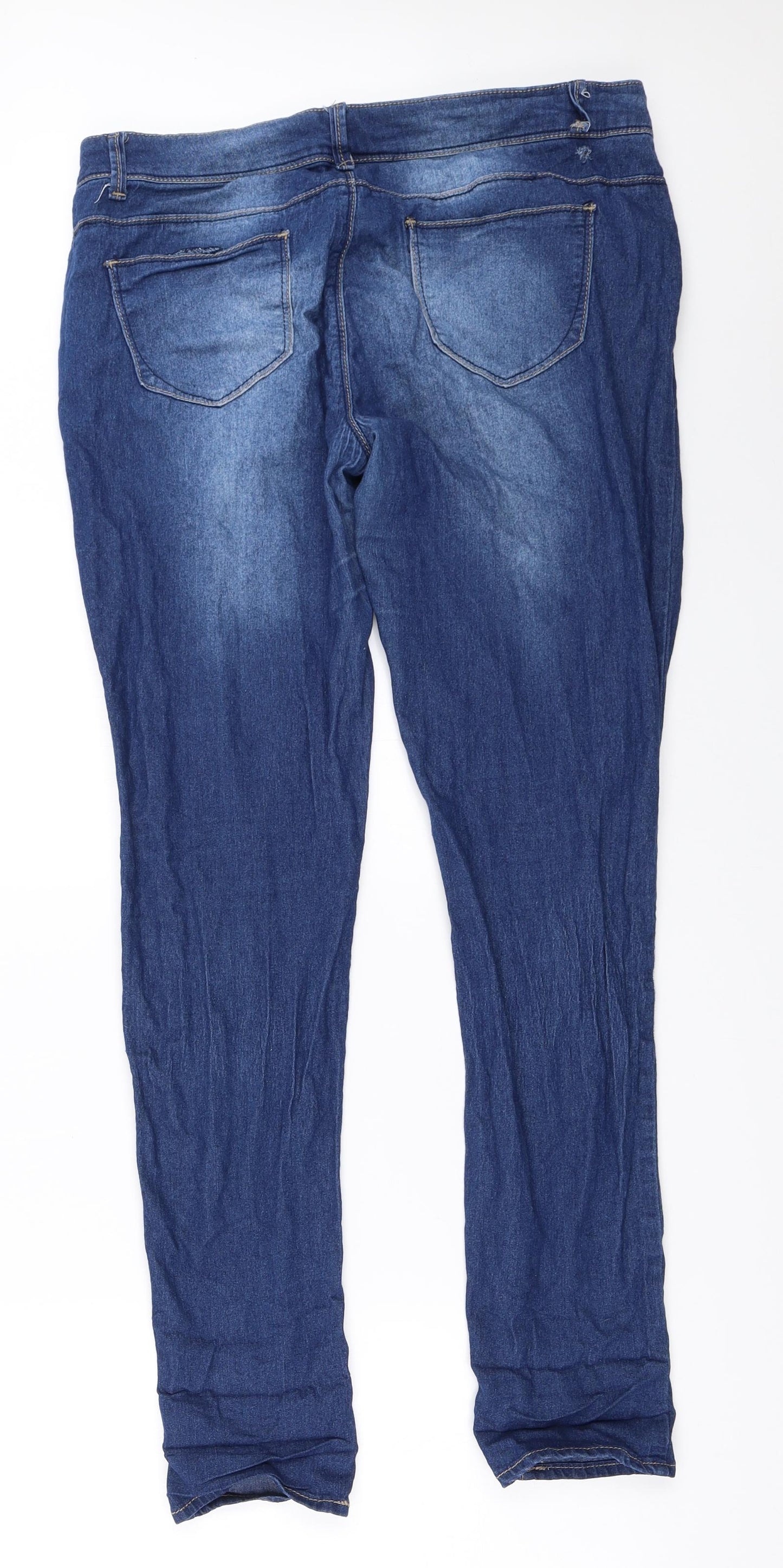 Primark Womens Blue   Skinny Jeans Size 14 L31 in