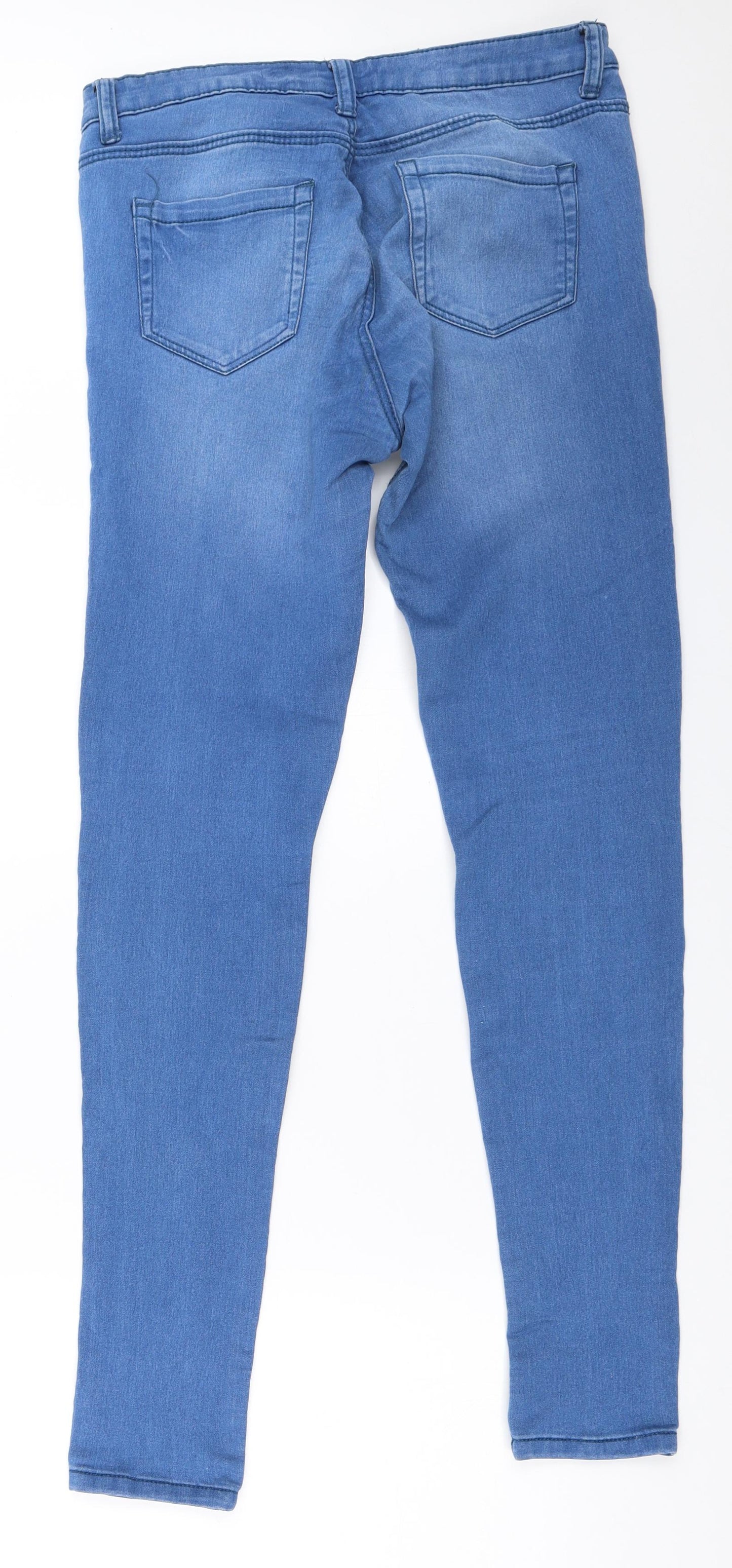 Primark Womens Blue   Skinny Jeans Size 14 L31 in