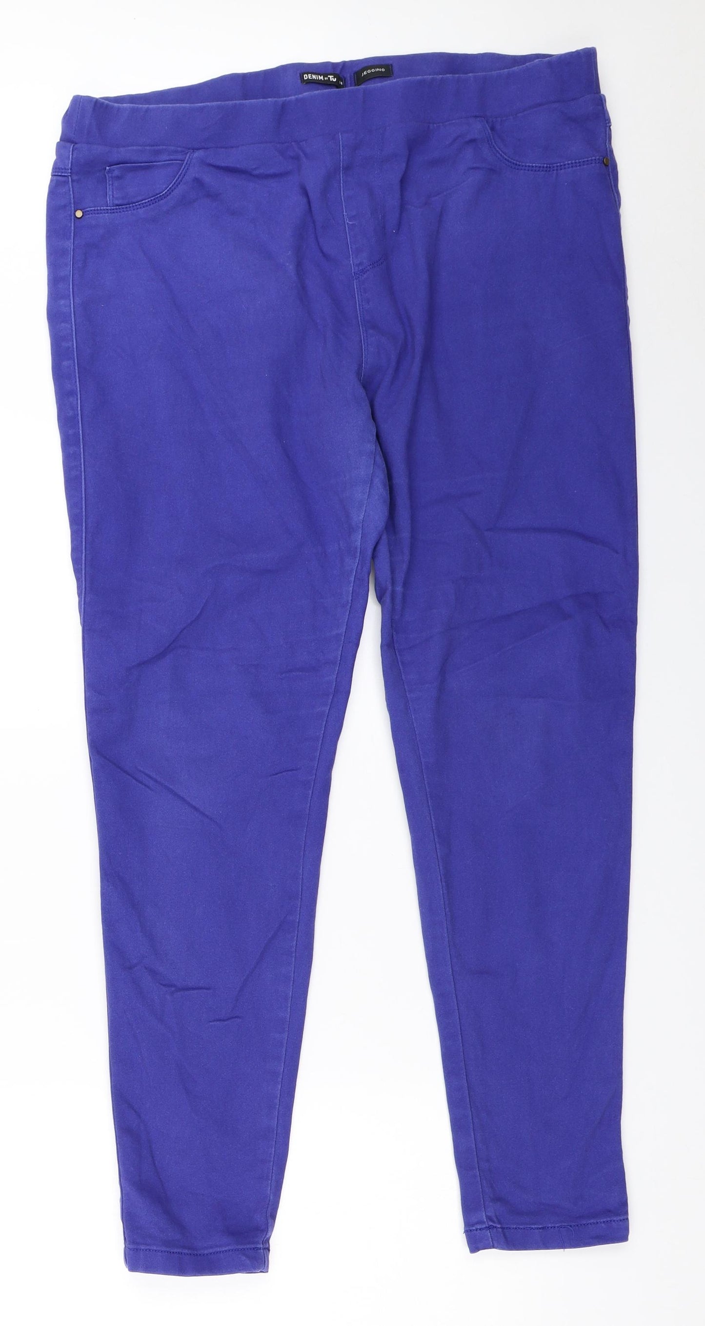 TU Womens Blue   Jegging Jeans Size 18 L28.5 in