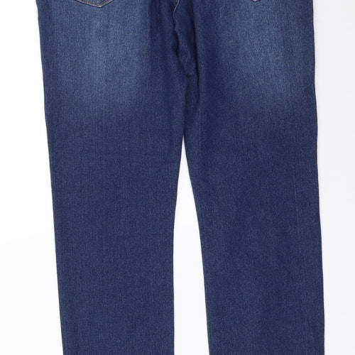 Zara Womens Blue   Straight Jeans Size 12 L30 in