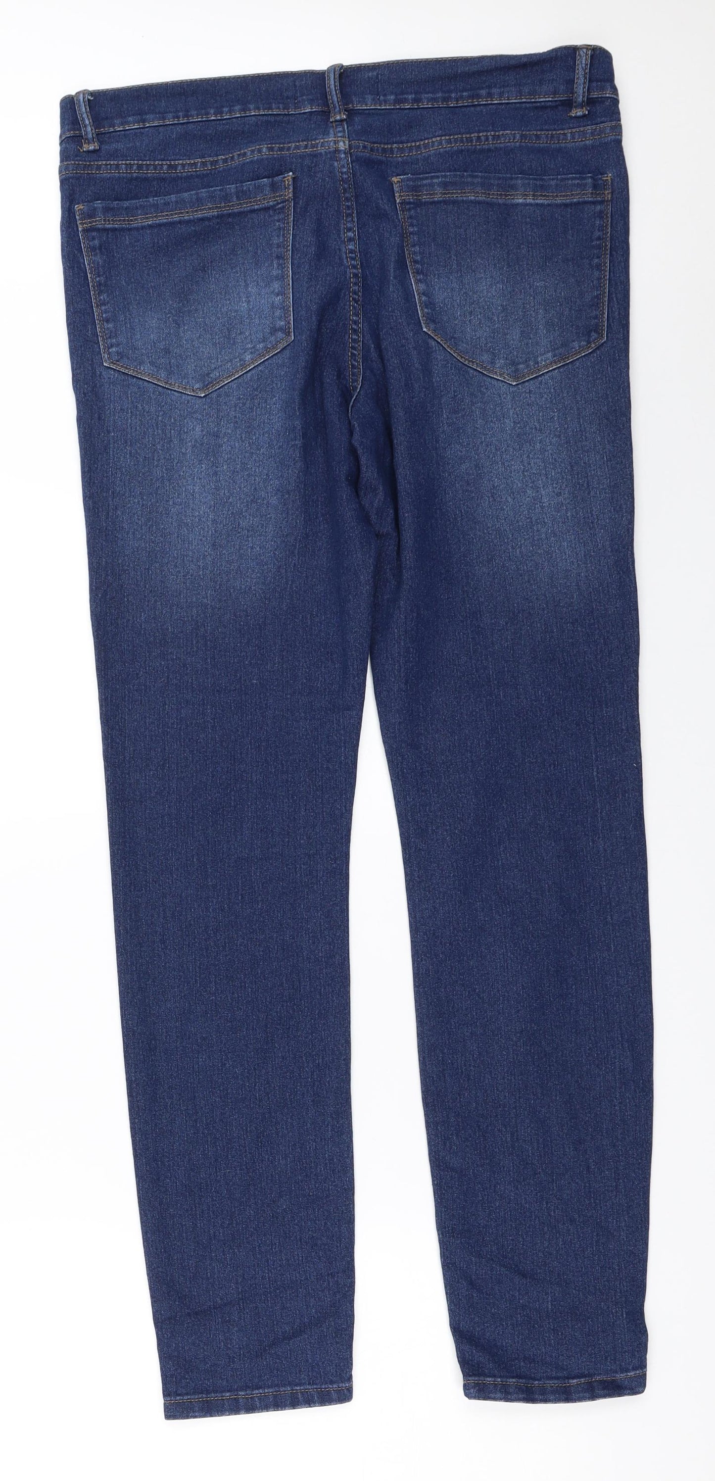 Zara Womens Blue   Straight Jeans Size 12 L30 in