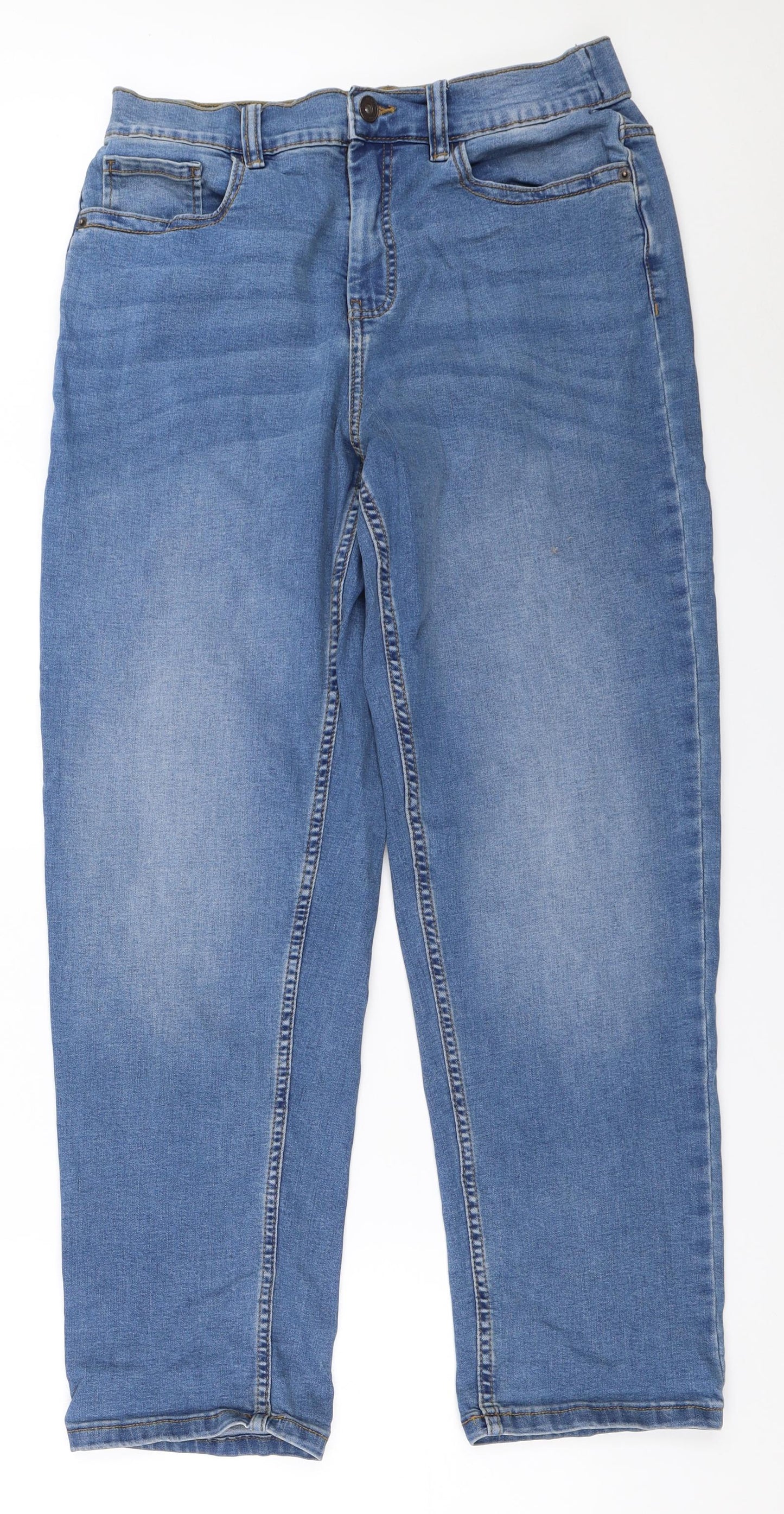 Simply Be Womens Blue   Straight Jeans Size 12 L30 in