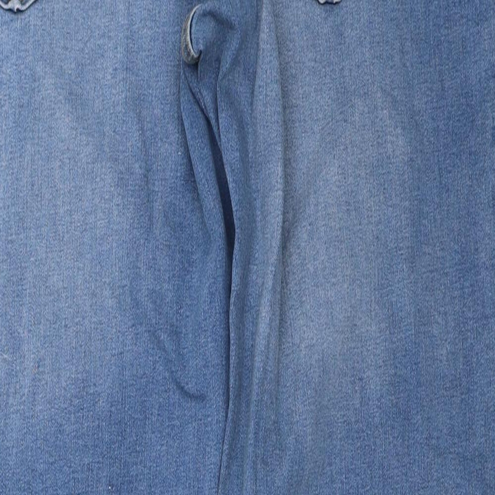 Simply Be Womens Blue   Straight Jeans Size 12 L30 in