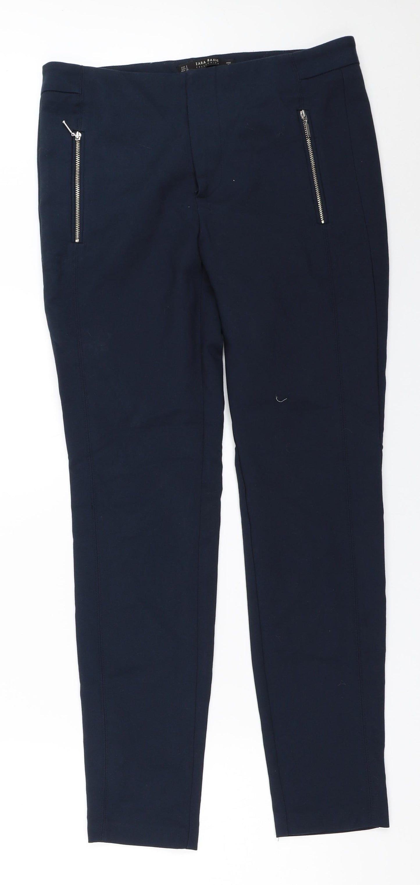 Zara Womens Blue   Capri Trousers Size S L28 in