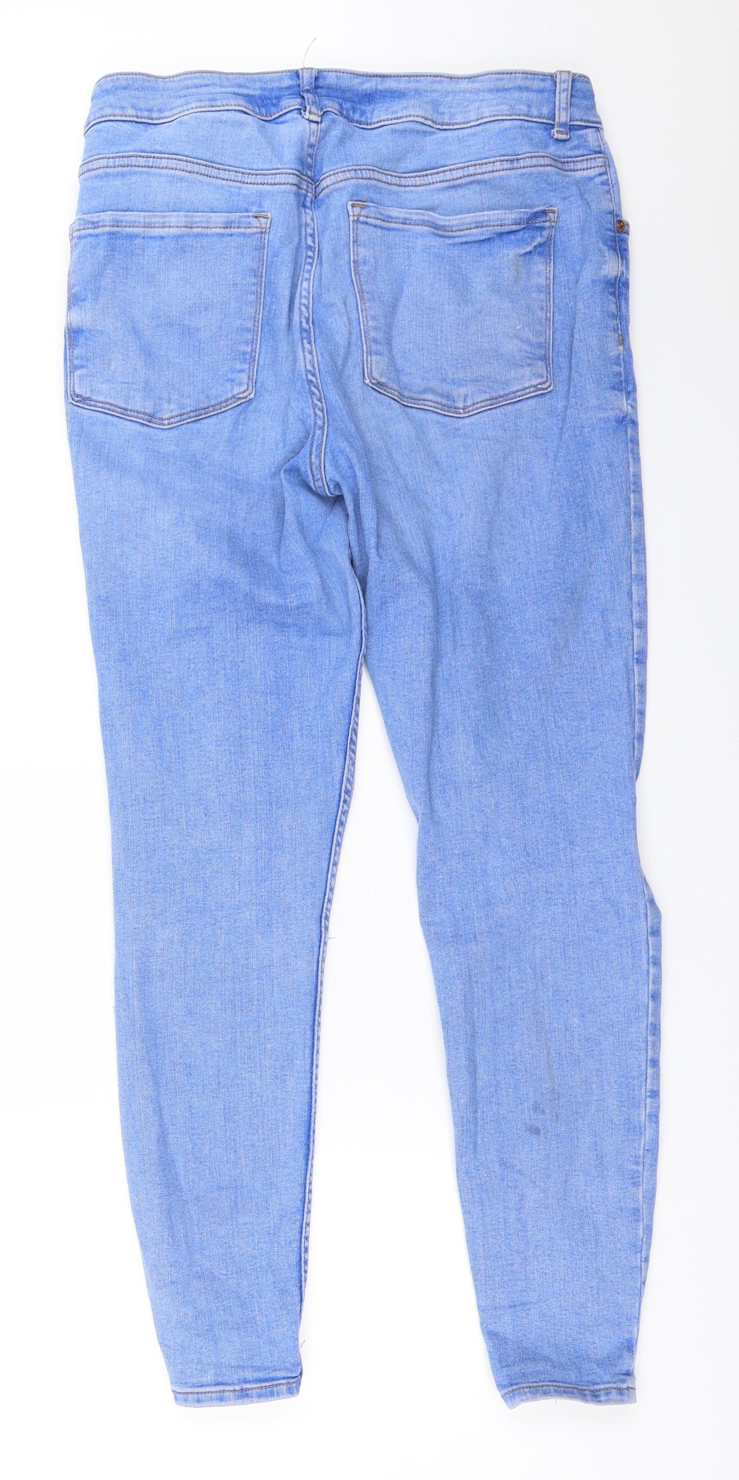 Primark Womens Blue   Skinny Jeans Size 14 L28 in