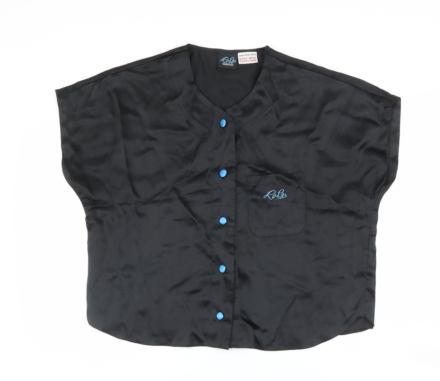 roulou Womens Black   Basic Blouse One Size