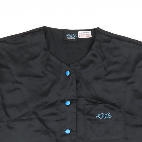 roulou Womens Black   Basic Blouse One Size