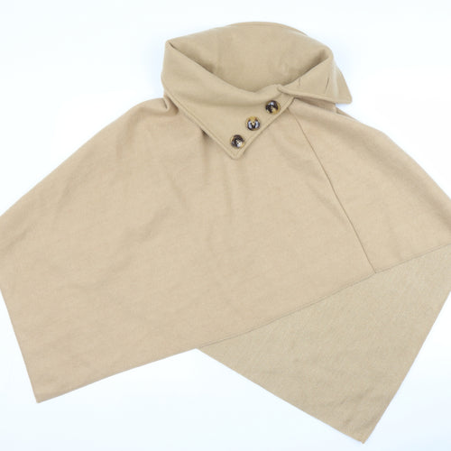 Boohoo Womens Beige   Jacket Poncho One Size