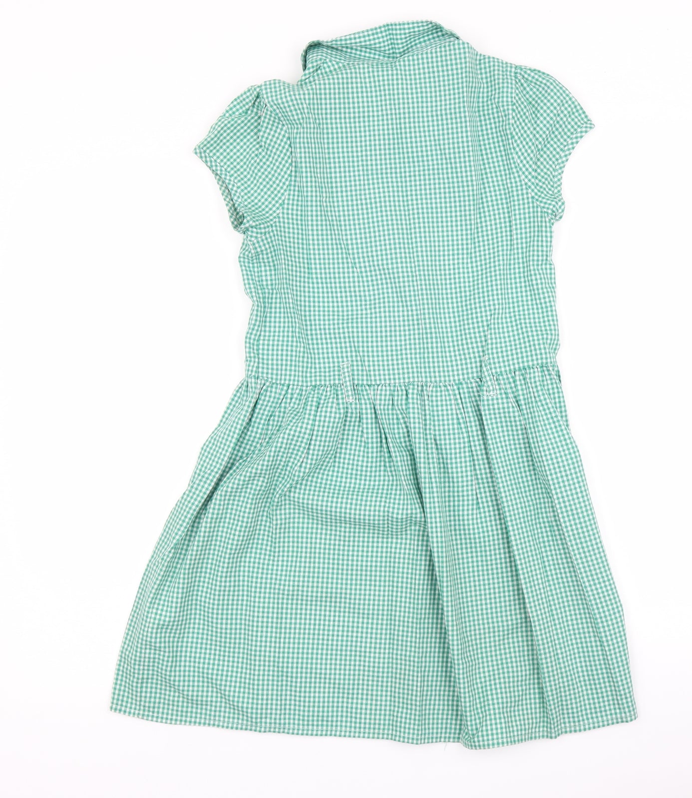 George Girls Green Check  Shirt Dress  Size 9-10 Years  - School Dress