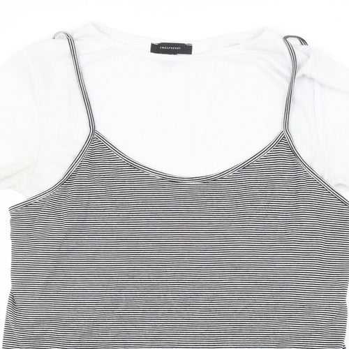 Atmosphere Womens Multicoloured Striped  Basic T-Shirt Size 14