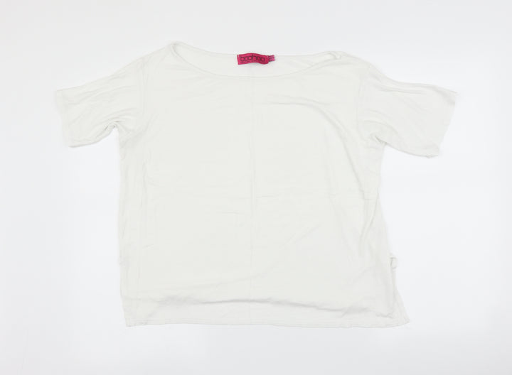 Boohoo Womens Silver   Basic T-Shirt Size 12