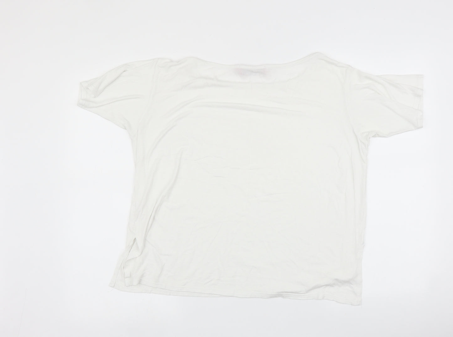 Boohoo Womens Silver   Basic T-Shirt Size 12
