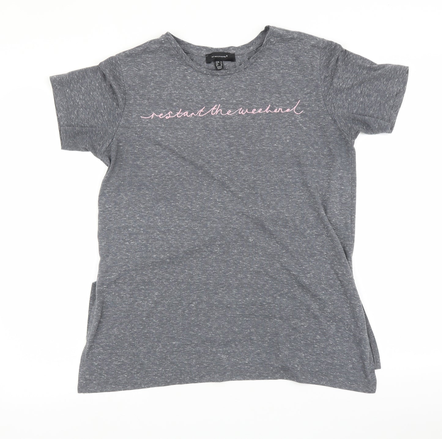 Atmosphere Womens Grey   Basic T-Shirt Size 14