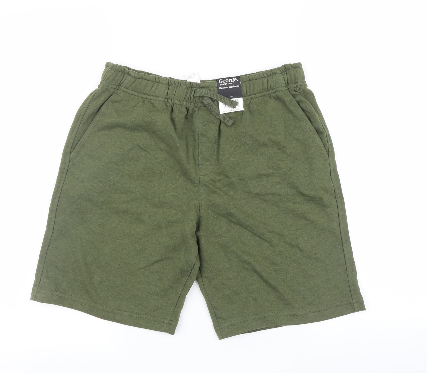 George Boys Green   Sweat Shorts Size 12-13 Years
