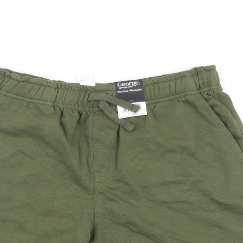 George Boys Green   Sweat Shorts Size 12-13 Years