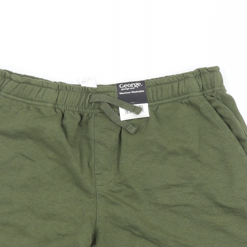 George Boys Green   Sweat Shorts Size 12-13 Years