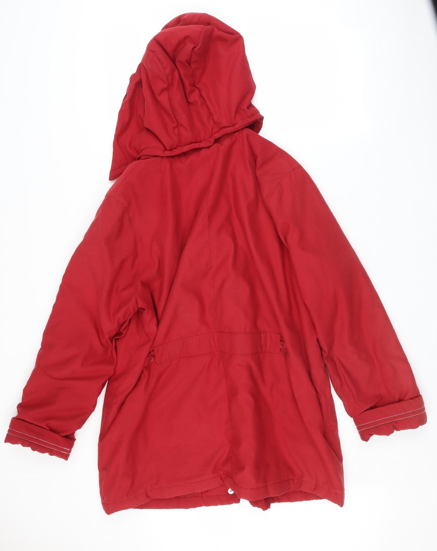 Marks and Spencer Womens Red   Quilted Coat Size 18