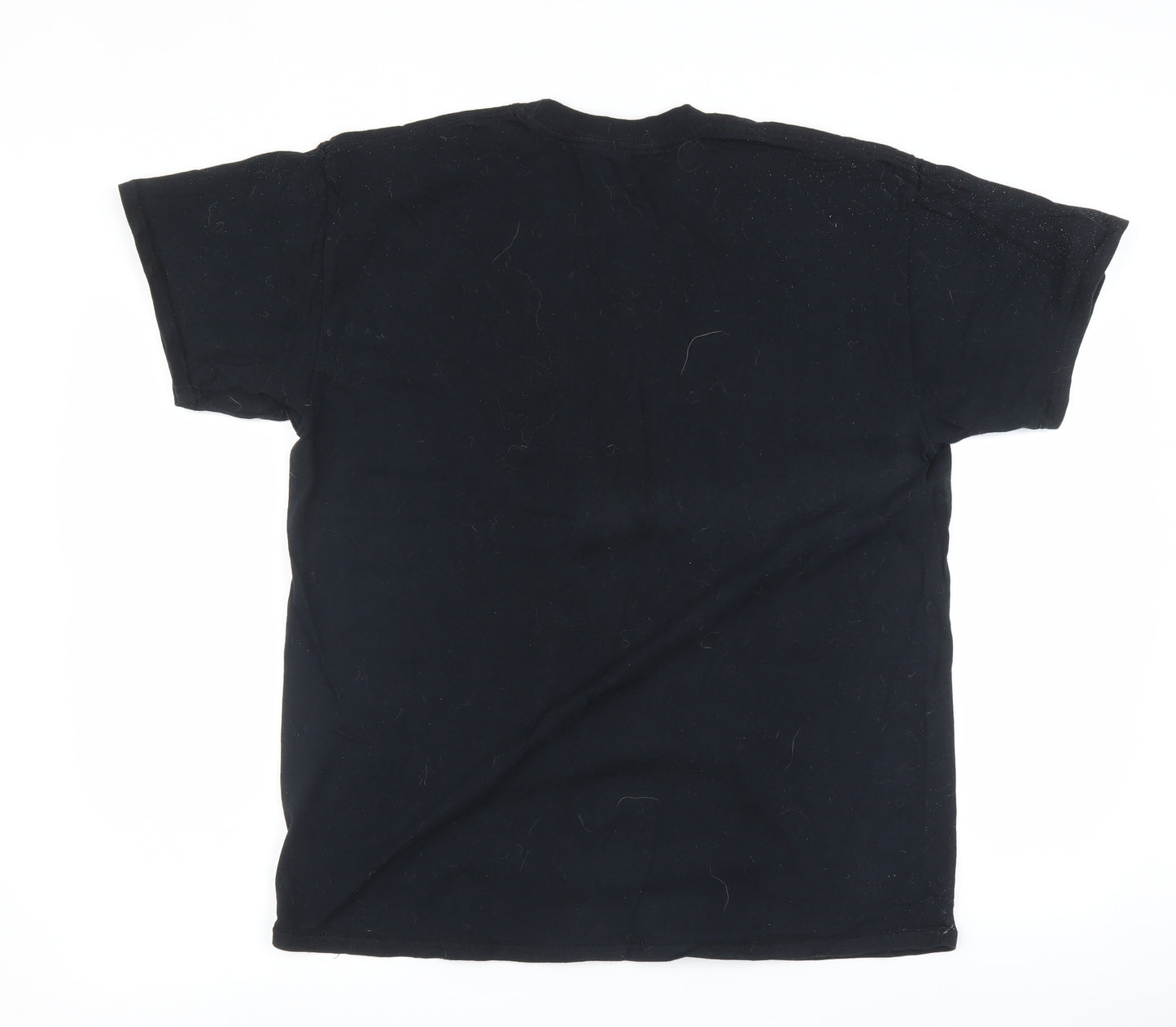 Gildan Mens Black    T-Shirt Size L  - monster energy