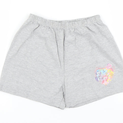 My Little Pony Girls Grey Solid  Top Pyjama Pants Size 7-8 Years