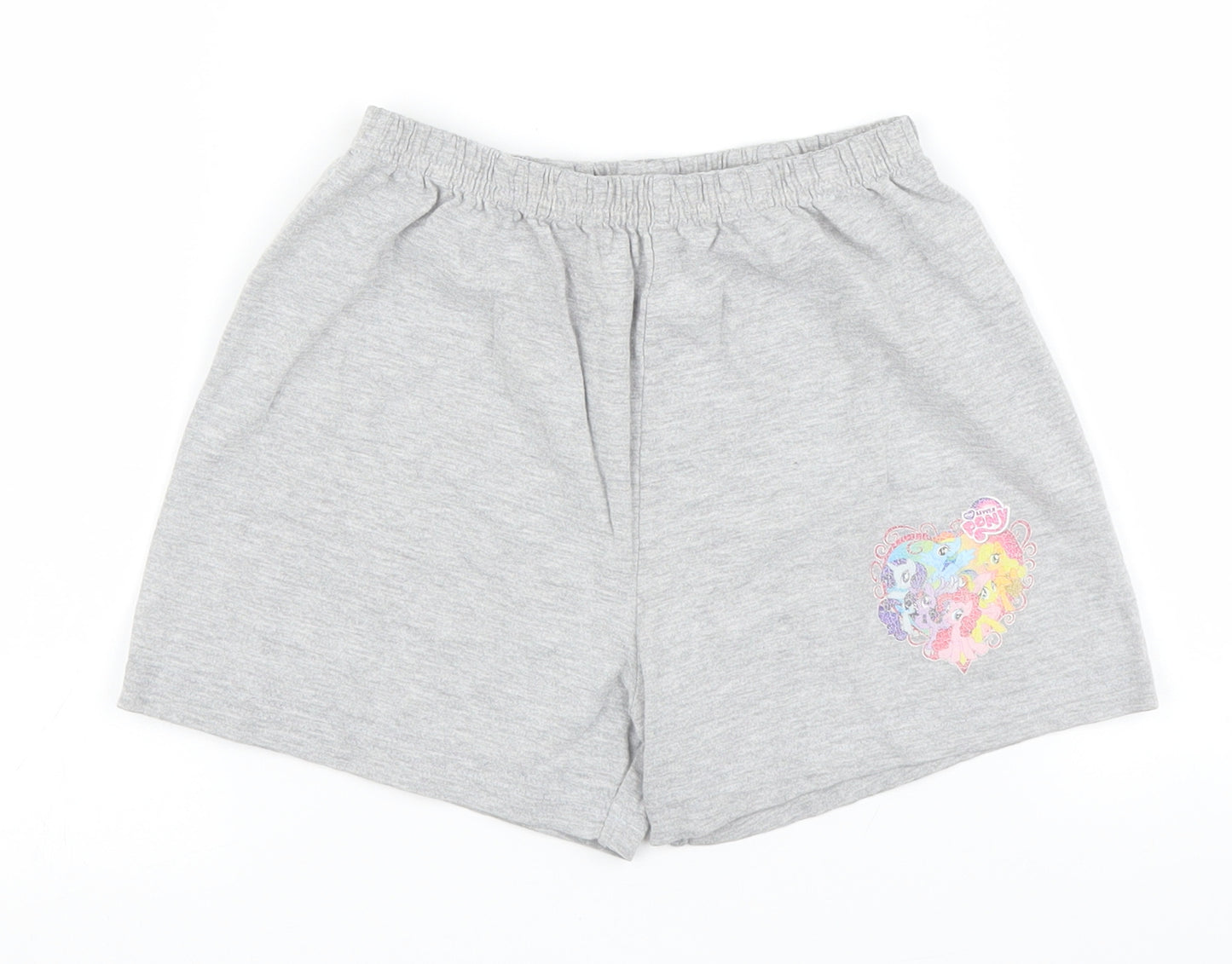 My Little Pony Girls Grey Solid  Top Pyjama Pants Size 7-8 Years