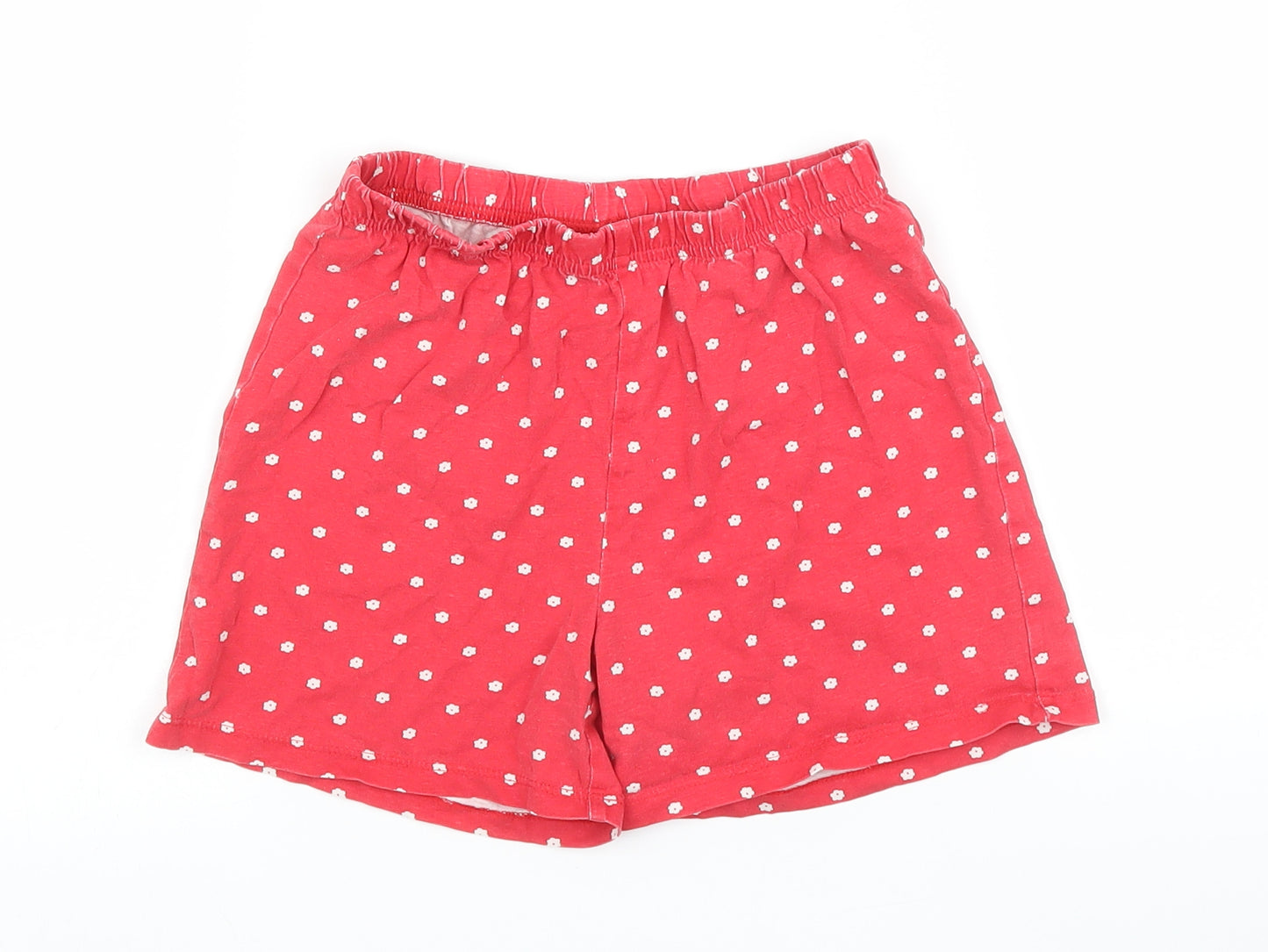 George Girls Red Polka Dot  Top Pyjama Pants Size 7-8 Years