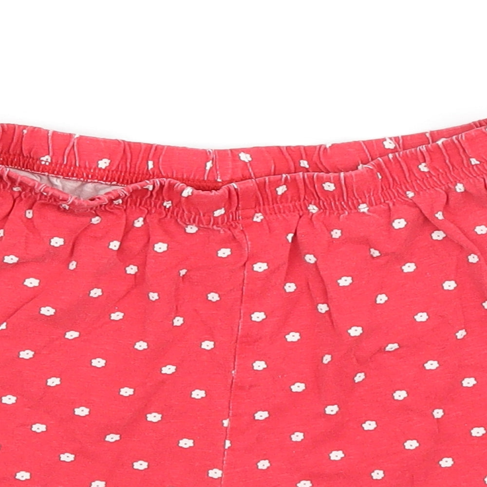 George Girls Red Polka Dot  Top Pyjama Pants Size 7-8 Years