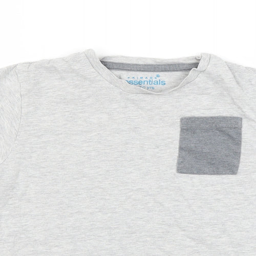 Primark Boys Grey   Basic T-Shirt Size 9-10 Years