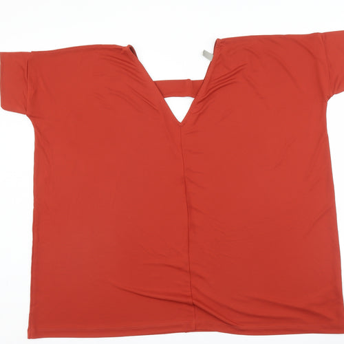 ASOS Womens Red   Basic Blouse Size 8