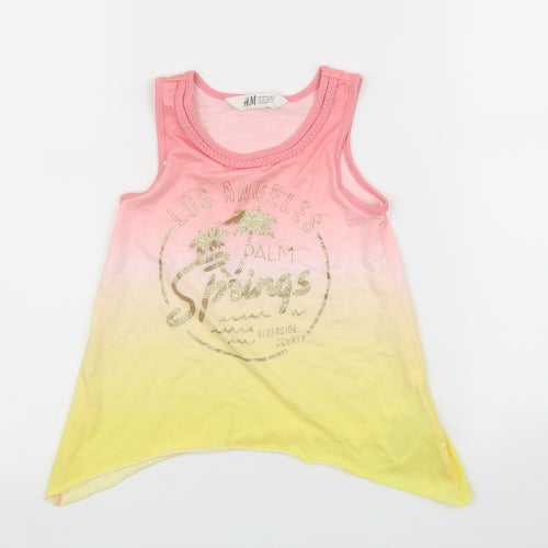 H&M Girls Multicoloured   Basic Tank Size 3-4 Years