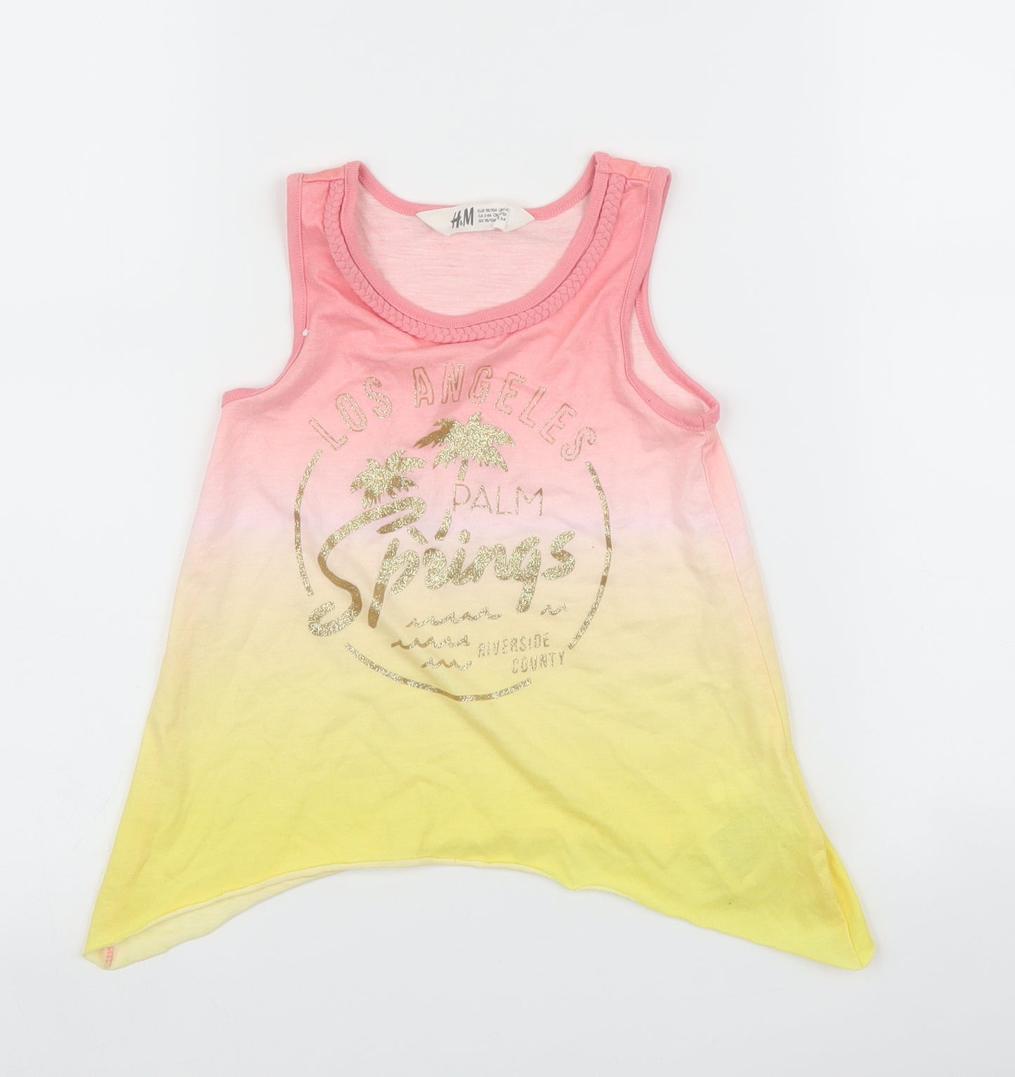 H&M Girls Multicoloured   Basic Tank Size 3-4 Years